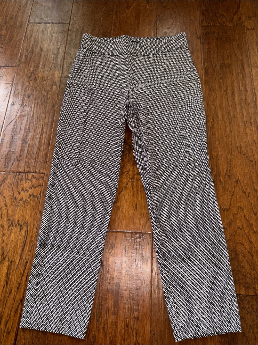 Counterparts Black & White Geometric Straight Leg Pants